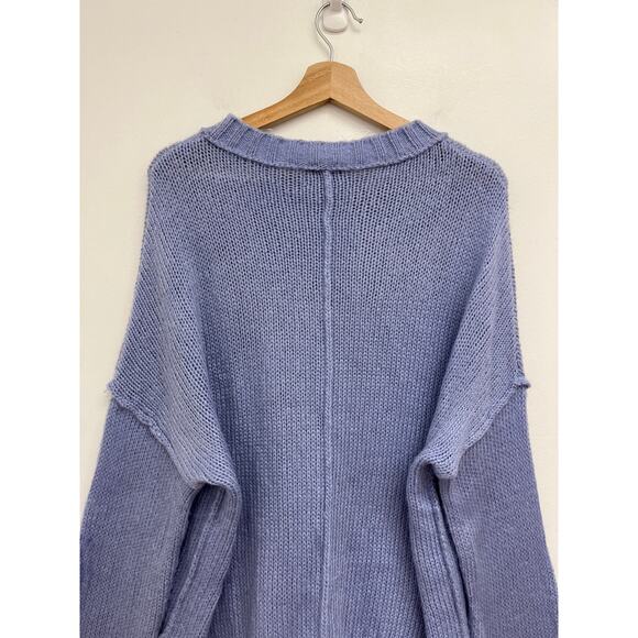 Wooden Ships Mohair Wool Blend Chunky Knit Boxy Relaxed Crew Neck Sweater M/L - Picture 4 of 11